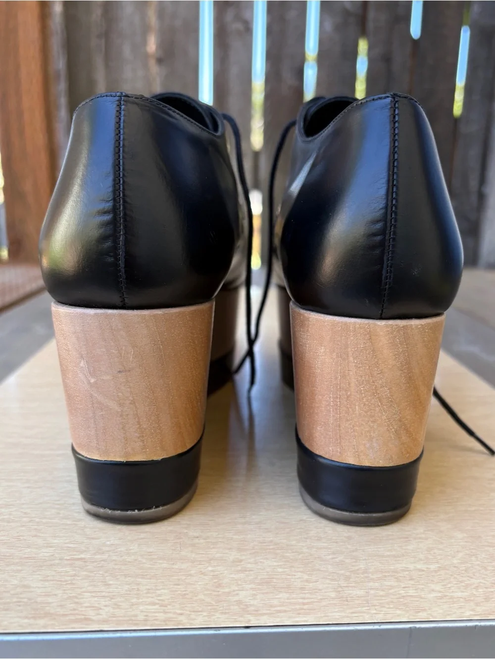 Paloma Barcelò Lace-Up Platform Oxford Shoe In Black Sz 40 EU